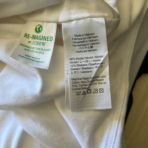 J. Crew White Formknit One Shoulder Tank. Size XXL. P4/A - Picture 5 of 5